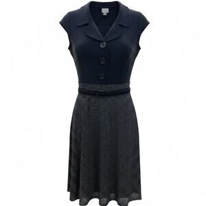 Emma James by Liz Claiborne, 50s style size 16, black with polka dot skirt